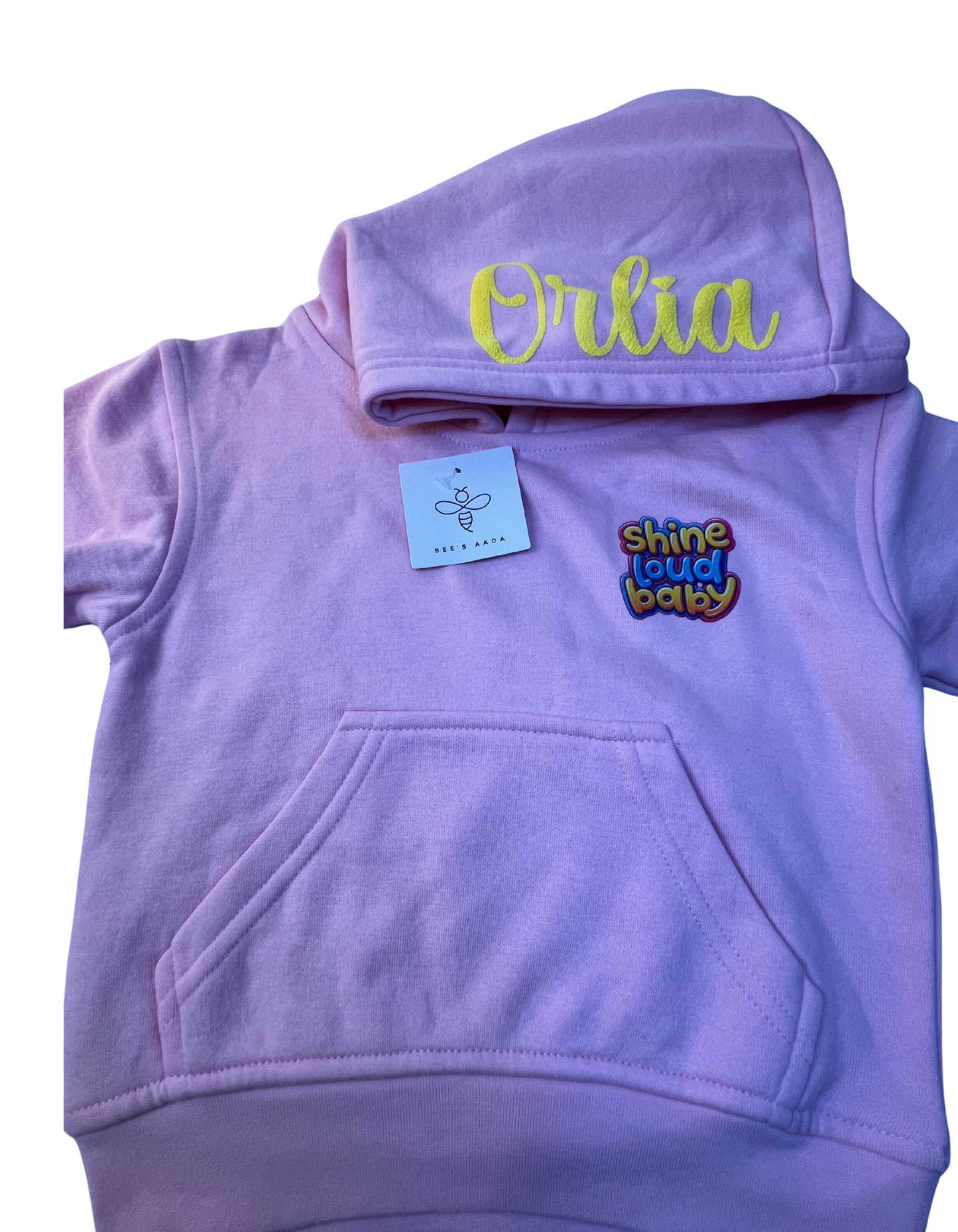 Sweat à capuche " Shine loud BABY "