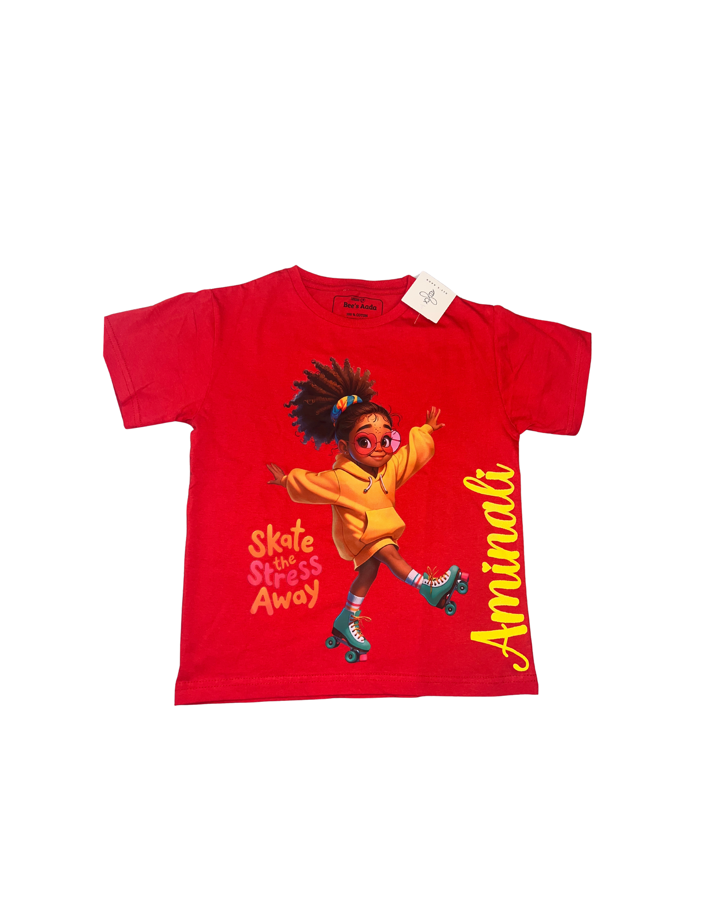 T-shirt "skate the stress away" à personnaliser