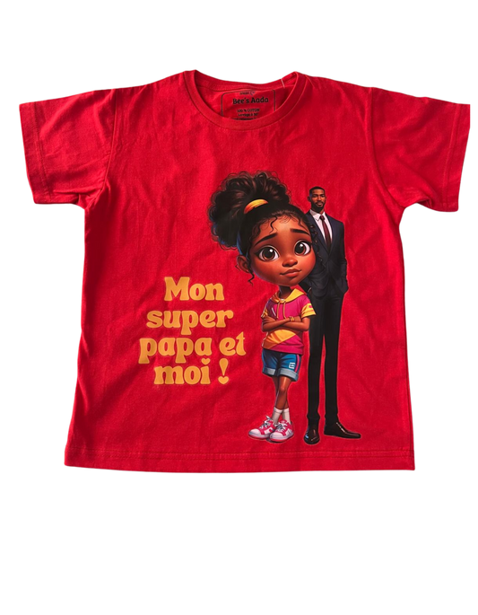 T-shirt "SUPER PAPA "  à personnaliser
