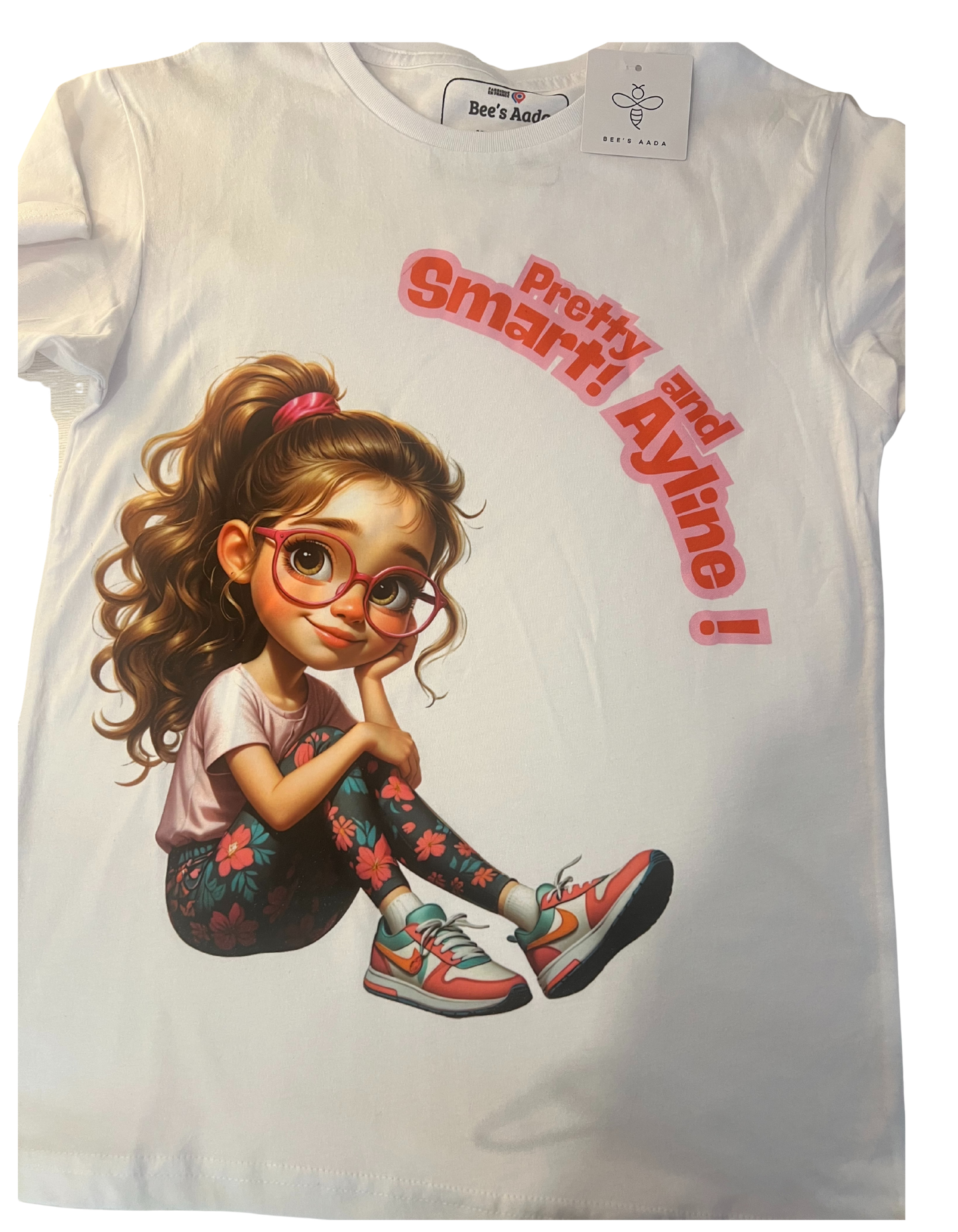 T-shirt "Pretty and smart  "  à personnaliser